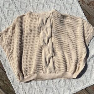 Cozy Cream Cable Knit Mock Turtleneck Sweater